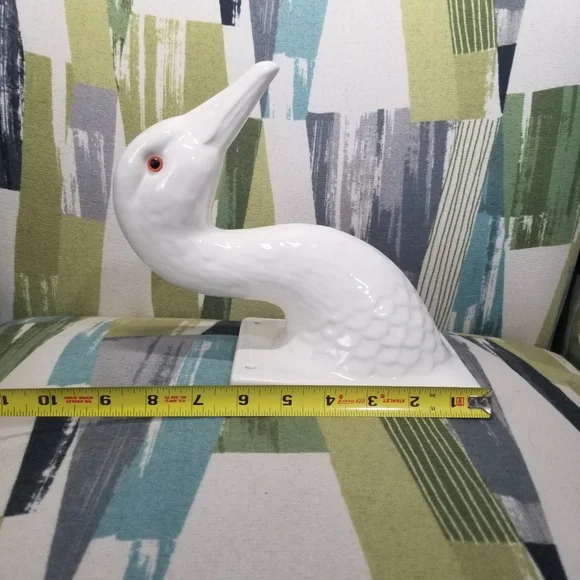 Vtg 1979 Japan Domain Ceramic Goose Wall Hook Farmhouse Apron Holder Cottage Cor - Picture 6 of 14